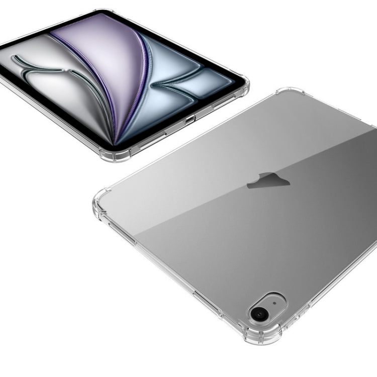 For iPad Air 11 2024 / 2025 Highly Transparent TPU Full Thicken Corners Shockproof Protective Case(Transparent)