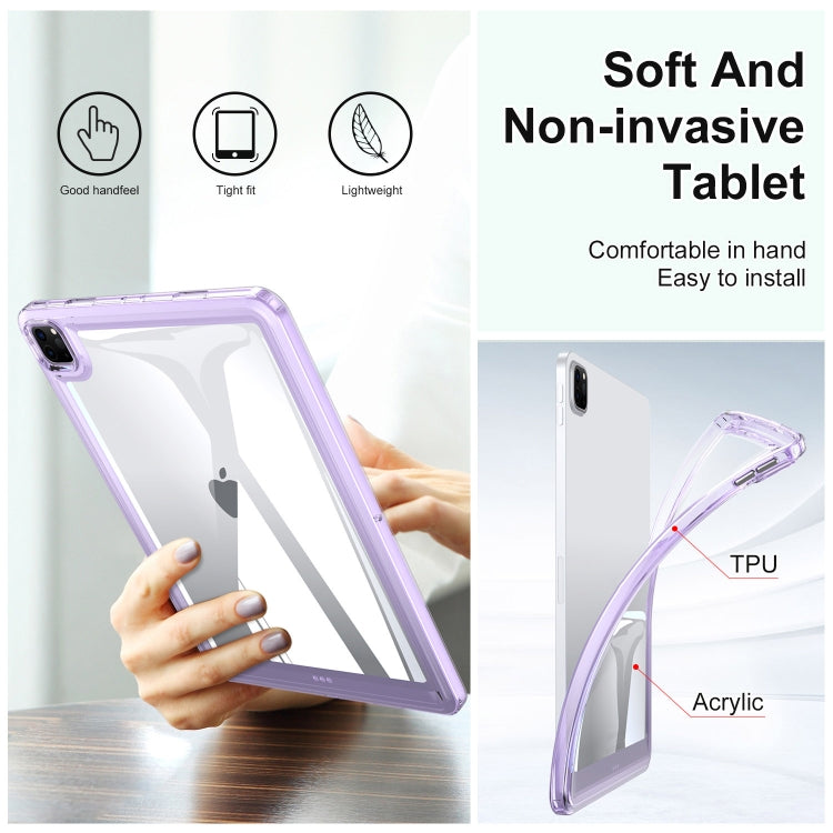 For iPad Air 11 2024 Transparent Acrylic Tablet Case(Transparent)