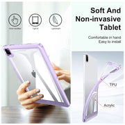For iPad Air 11 2024 Transparent Acrylic Tablet Case(Transparent)