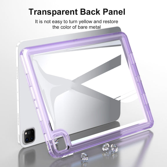 For iPad Air 11 2025 / 2024 Transparent Acrylic Tablet Case(Pink)