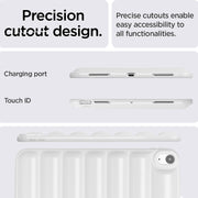 For iPad Air 11 2024 Eiderdown Cushion Shockproof Tablet Case(White)