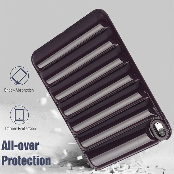 For iPad Air 11 2025 / 2024 Eiderdown Cushion Shockproof Tablet Case(Wine Red)