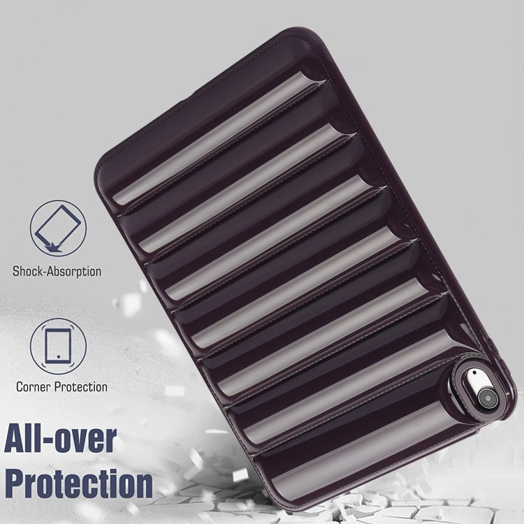 For iPad Air 11 2025 / 2024 Eiderdown Cushion Shockproof Tablet Case(Wine Red)