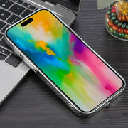 For iPhone 16 Pro Max 6D Plated Carbon Fiber Clear Magsafe PC Phone Case(Starlight Silver)