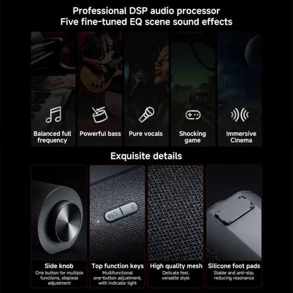 Xiaomi Redmi Computer Bluetooth Speaker with RGB Ambience Light(Black)
