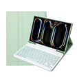 For iPad Pro 11 2024 A13B Lambskin Texture Bluetooth Touch Keyboard Leather Tablet Case with Pen Slot(Light Green) - For iPad Pro by PMC TechLife | Online Shopping South Africa | PMC TechLife | Buy Now Pay Later Mobicred