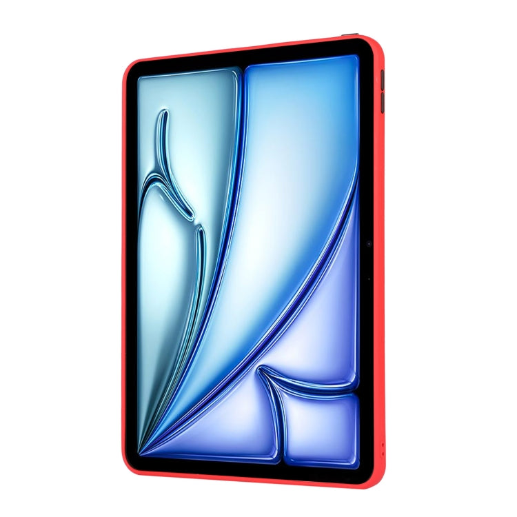 For iPad Air 11 2025 / 2024 Skin Feel 2 in 1 PC Hybrid TPU Tablet Case(Red)