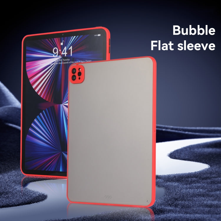 For iPad Pro 11 2024 Skin Feel 2 in 1 PC Hybrid TPU Tablet Case(Red)