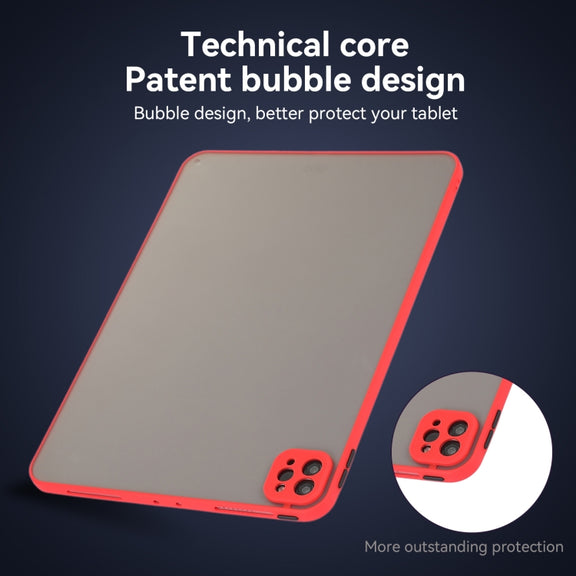 For iPad Pro 11 2024 Skin Feel 2 in 1 PC Hybrid TPU Tablet Case(Red)