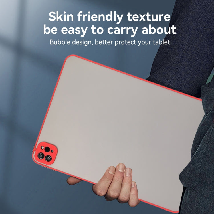 For iPad Pro 11 2024 Skin Feel 2 in 1 PC Hybrid TPU Tablet Case(Red)