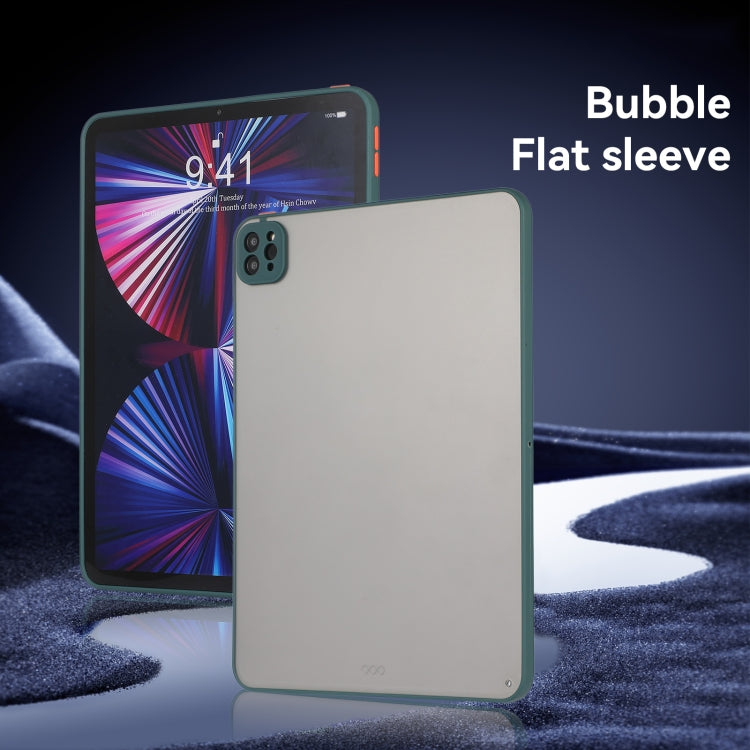 For iPad Pro 11 2024 Skin Feel 2 in 1 PC Hybrid TPU Tablet Case(Green)