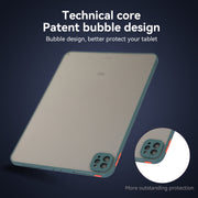 For iPad Pro 11 2024 Skin Feel 2 in 1 PC Hybrid TPU Tablet Case(Green)