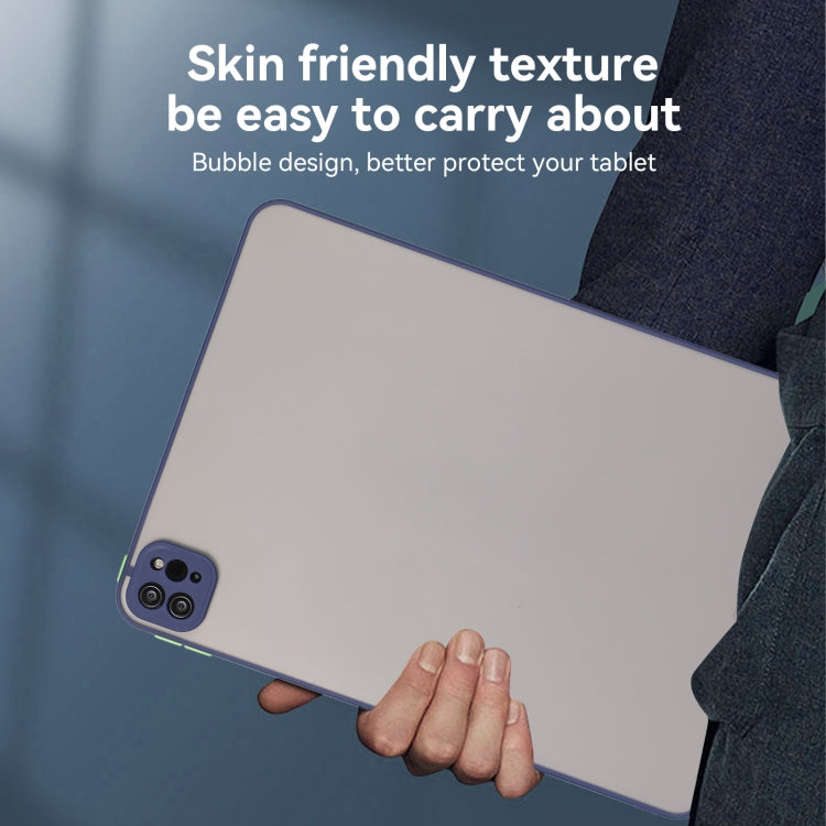 For iPad Pro 11 2024 Skin Feel 2 in 1 PC Hybrid TPU Tablet Case(Blue)