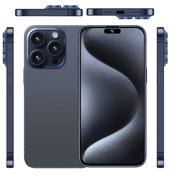 i15 Pro Max / Q5, 2GB+16GB, 6.5 inch Screen, Face Identification, Android 8.1 MTK6580P Quad Core, Network: 3G, Dual SIM(Titanium Blue)
