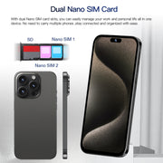 i15 Pro Max / Q5, 2GB+16GB, 6.5 inch Screen, Face Identification, Android 8.1 MTK6580P Quad Core, Network: 3G, Dual SIM(Titanium Grey)