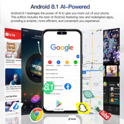 i15 Pro Max / Q5, 2GB+16GB, 6.5 inch Screen, Face Identification, Android 8.1 MTK6580P Quad Core, Network: 3G, Dual SIM(Titanium White)
