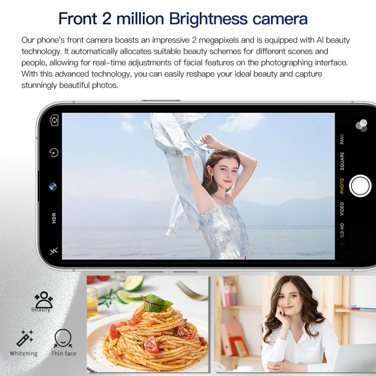i15 Pro Max / Q5, 2GB+16GB, 6.5 inch Screen, Face Identification, Android 8.1 MTK6580P Quad Core, Network: 3G, Dual SIM(Titanium Grey)