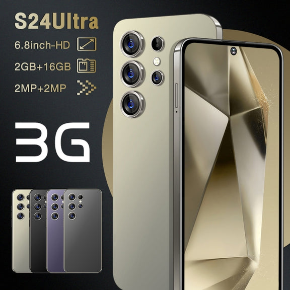 S24 Ultra / C24, 2GB+16GB, 6.8 inch Screen, Android 8.1 7731E Quad Core, Network: 3G, OTG, Dual SIM(Yellow)