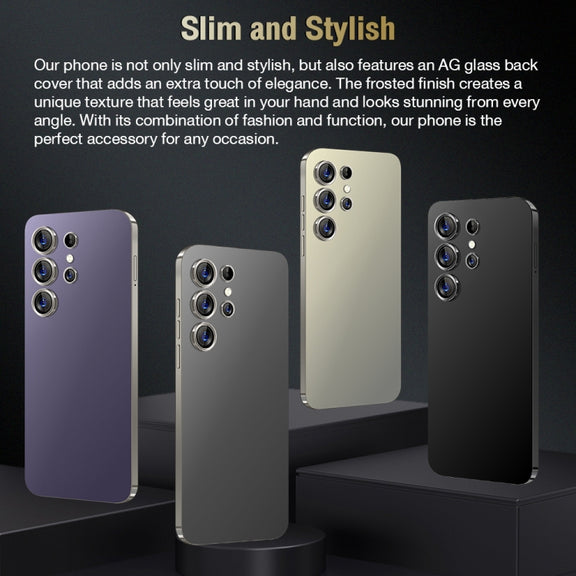 S24 Ultra / C24, 2GB+16GB, 6.8 inch Screen, Android 8.1 7731E Quad Core, Network: 3G, OTG, Dual SIM(Purple)