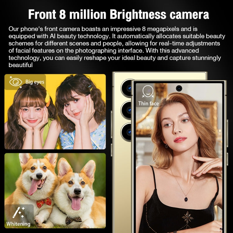 S24 Ultra / L26A, 3GB+64GB, 6.75 inch Screen, Android 8.1 MTK6753 Octa Core, Network: 4G, Dual SIM(Gold)