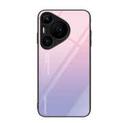For Huawei Pura 70 Pro Colorful Painted Glass Phone Case(Purple Sky)