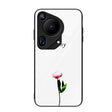 For Huawei Pura 70 Ultra Colorful Painted Glass Phone Case(A Flower) - free shipping - PMC Jewellery - Order now!