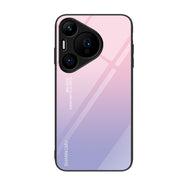 For Huawei Pura 70 Colorful Painted Glass Phone Case(Purple Sky)