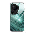 For Huawei Pura 70 Ultra Marble Pattern Glass Protective Phone Case(Water Waves) - free shipping - PMC Jewellery - Order now!