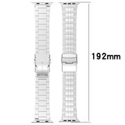 For Apple Watch SE 2023 44mm Armor 5-bead Titanium Watch Band(Black)