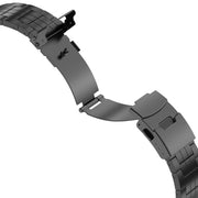 For Apple Watch SE 2023 44mm Armor 5-bead Titanium Watch Band(Black)