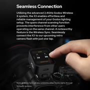 Godox X3 TTL Wireless Flash Trigger Touch Screen Flash Transmitter For Olympus / Panasonic(Black)