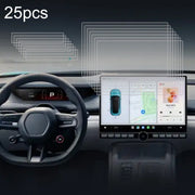 For XIAOMI SU7 25pcs Car Navigator Protective Film Tempered Glass Film