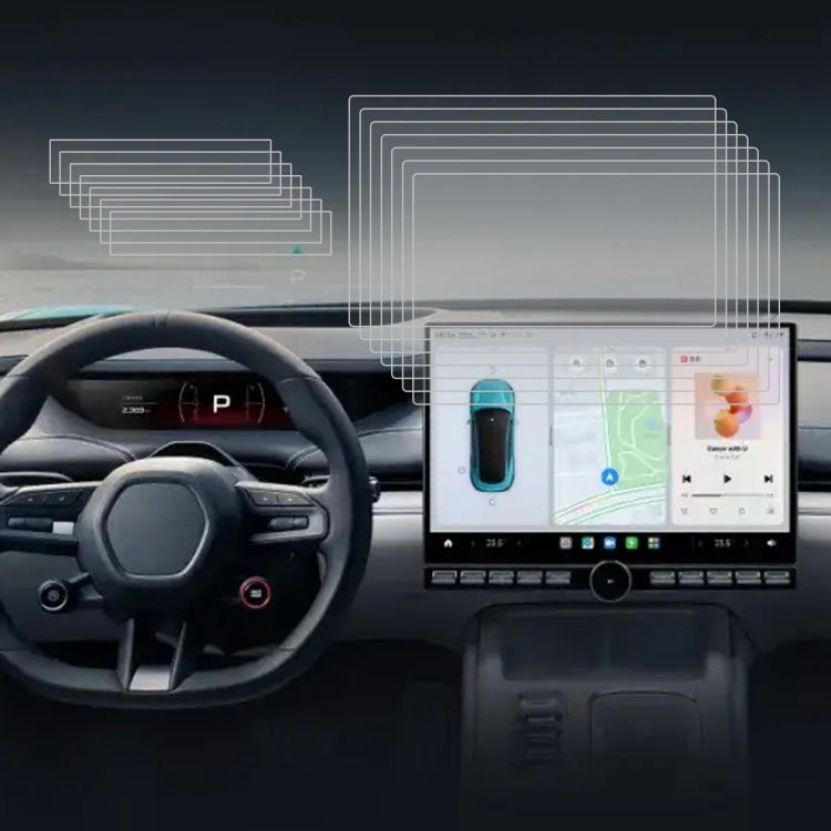 For XIAOMI SU7 25pcs Car Navigator Protective Film Tempered Glass Film