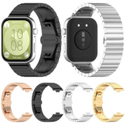 For Huawei Watch Fit3 One Bead Stainless Steel Watch Band(Silver)