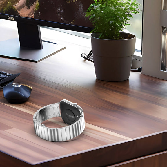 For Huawei Watch Fit3 One Bead Stainless Steel Watch Band(Rose Gold)