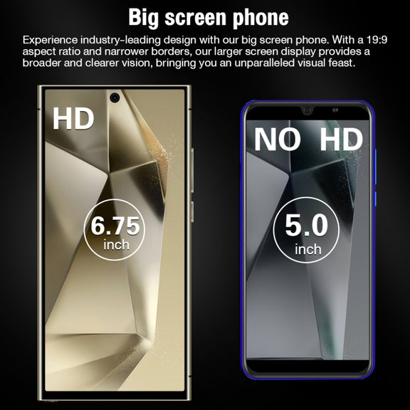 S24 Ultra / L26, L26 2GB+16GB, 6.75 inch Screen, Face Identification, Android 8.1 MTK6580P Quad Core, Network: 3G, Dual SIM(Gold)