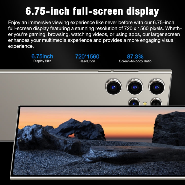 S24 Ultra / L26, L26 2GB+16GB, 6.75 inch Screen, Face Identification, Android 8.1 MTK6580P Quad Core, Network: 3G, Dual SIM(Gold)