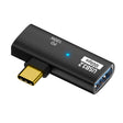 2 in 1 10Gbps PD 100W USB-C / Type-C Charging Side-bend Transfer Adapter(Black) - Converter & Adapter by PMC TechLife | Online Shopping South Africa | PMC TechLife | Buy Now Pay Later Mobicred