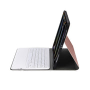 For iPad Pro 13 2024 A13B Detachable Ultra-Thin Bluetooth Keyboard Leather Tablet Case with Pen Slot(Rose Gold)