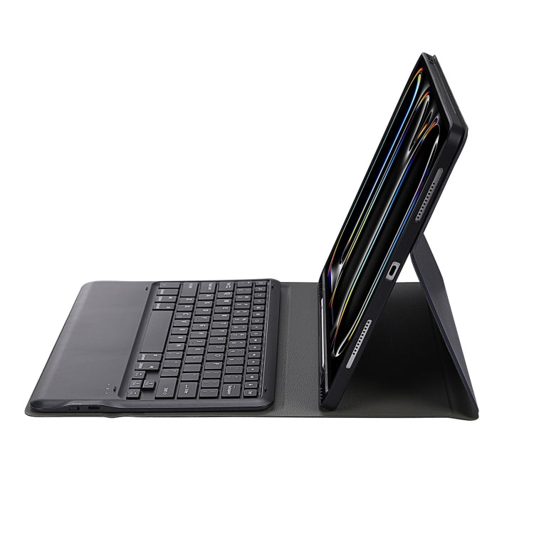 For iPad Pro 13 2024 A13B Detachable Ultra-Thin Bluetooth Keyboard Leather Tablet Case with Pen Slot(Dark Blue)