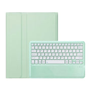 For iPad Pro 13 2024 A13B Detachable Ultra-Thin Bluetooth Keyboard Leather Tablet Case with Pen Slot(Light Green)