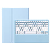 For iPad Pro 13 2024 A13B Detachable Ultra-Thin Bluetooth Keyboard Leather Tablet Case with Pen Slot(Light Blue)