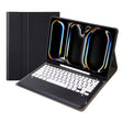 For iPad Pro 13 2024 A13B Detachable Ultra-Thin Bluetooth Keyboard Leather Tablet Case with Pen Slot(Black White) - For iPad Pro by PMC TechLife | Online Shopping South Africa | PMC TechLife | Buy Now Pay Later Mobicred