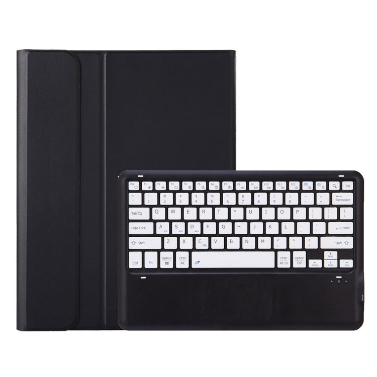 For iPad Pro 13 2024 A13B Detachable Ultra-Thin Bluetooth Keyboard Leather Tablet Case with Pen Slot(Black White)