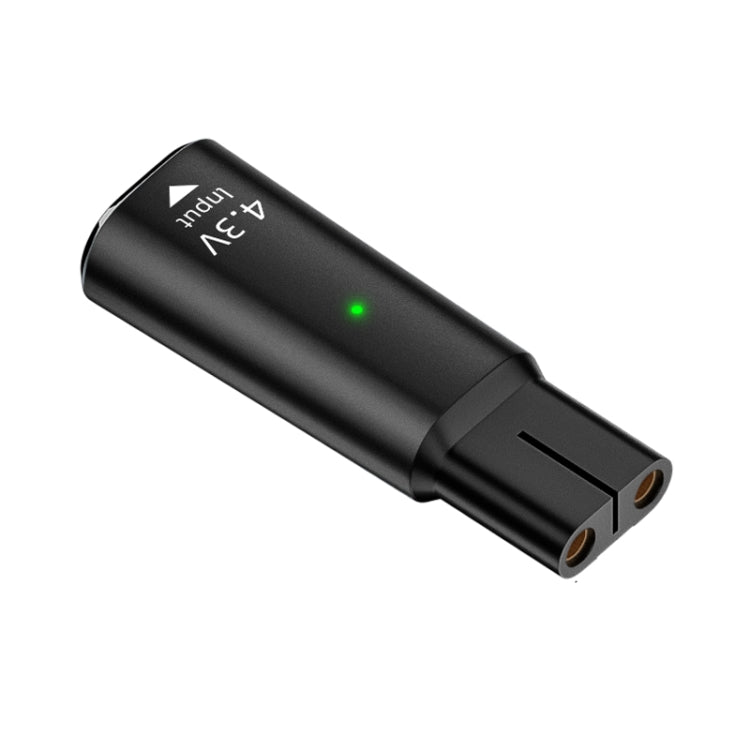 Shaver / Clipper Charging Adapter for Philips, Interface:Type-C to 4.3V Single Slot(Black)