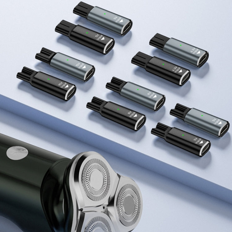Shaver / Clipper Charging Adapter for Philips, Interface:Type-C to 4.3V Single Slot(Black)