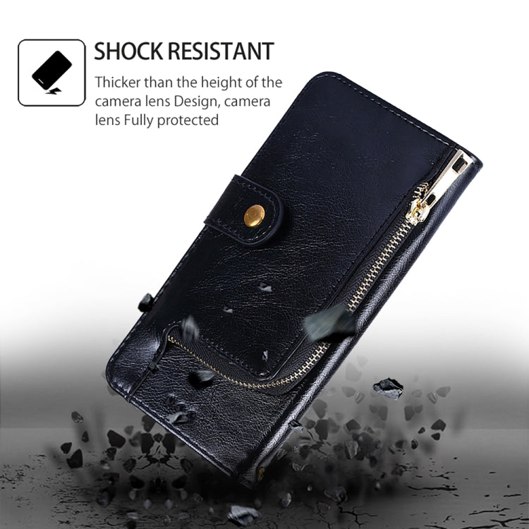 For Google Pixel 8a Zipper Bag Leather Phone Case(Black)