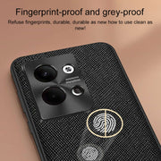 For OPPO Reno9 Pro Cross Texture PU Leather Phone Case(Dark Green)