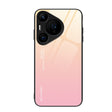 For Huawei Pura 70 Pro Gradient Color Glass Phone Case(Yellow Pink) - Huawei Cases by PMC Jewellery | Online Shopping South Africa | PMC Jewellery | Buy Now Pay Later Mobicred