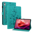 For Lenovo Tab P12 12.7 Lily Embossed Leather Tablet Case(Green) - free shipping - PMC TechLife - Order now!